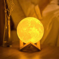 Luminária de Lua Cheia 3D LED