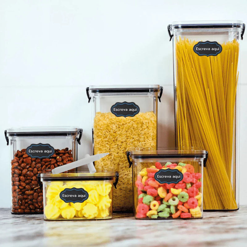 Potes Herméticos com Trava e Alta Vedação